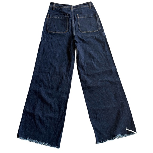 OAT‎ New York Dark Wash Wide Flare Jeans Size 10 - Picture 5 of 7
